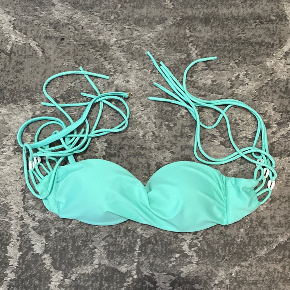 Blue Bikini Top